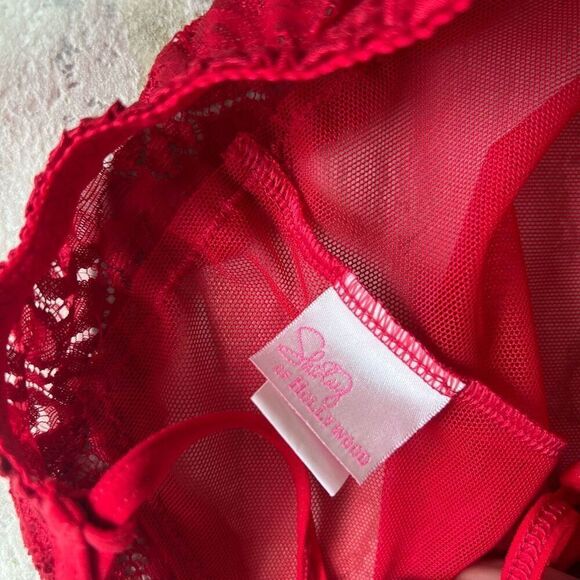 Shirley of Hollywood Sexy Red Lace Teddy - Picture 8 of 9